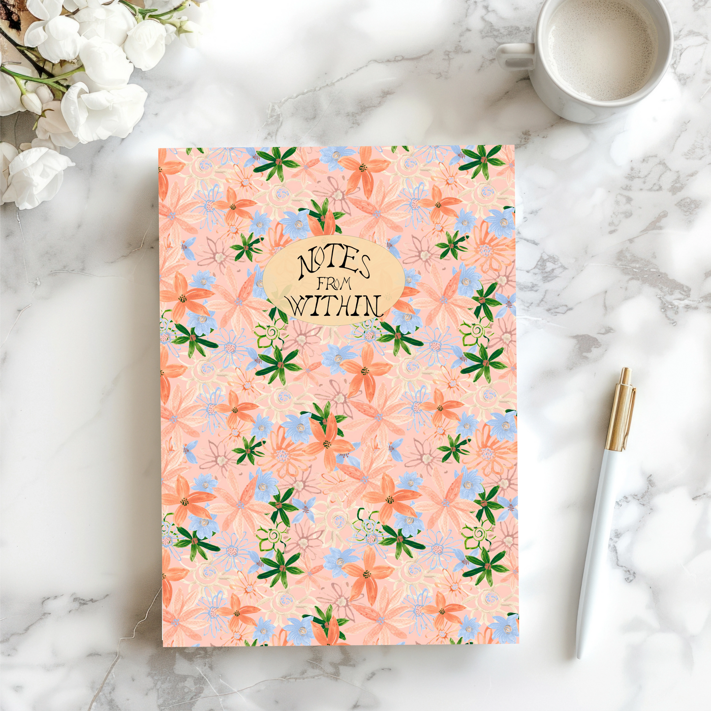 Notes From Within Floral Writing Journal