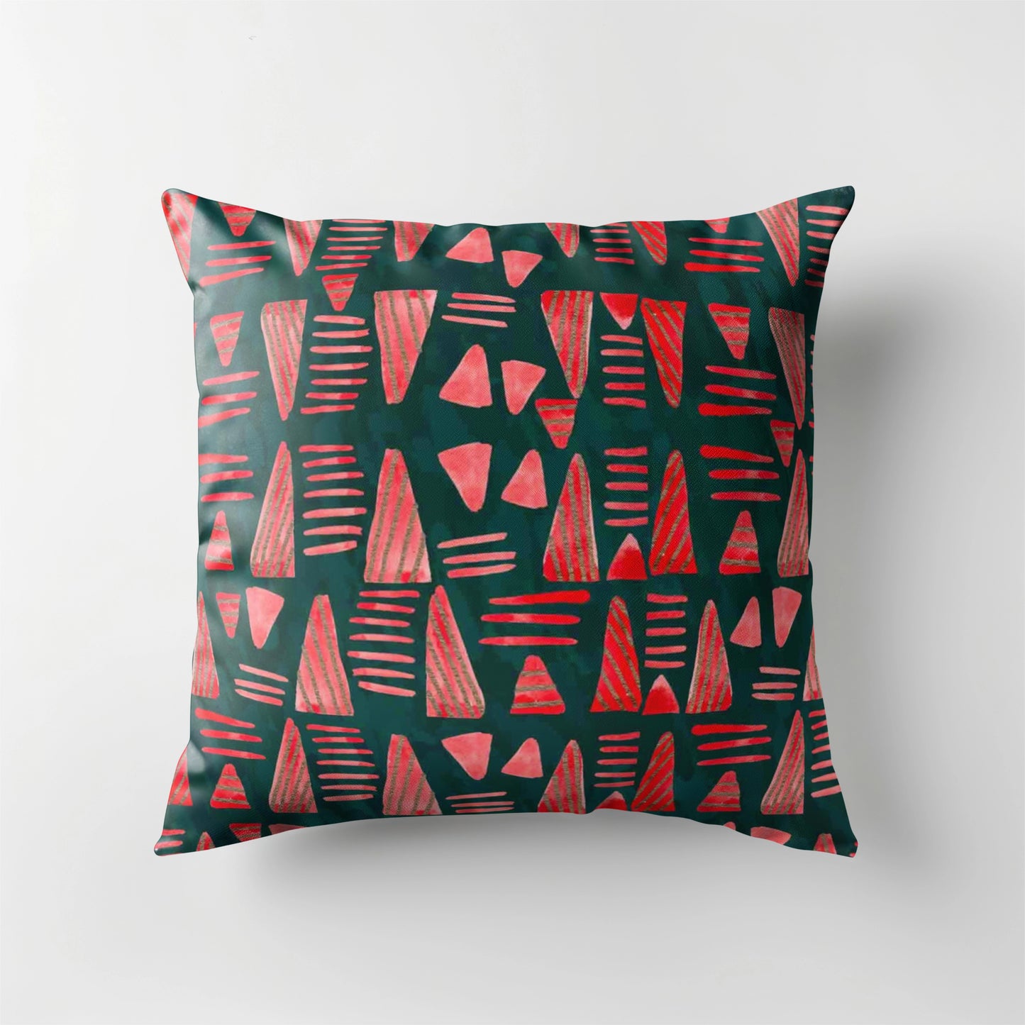 red Christmas pillows