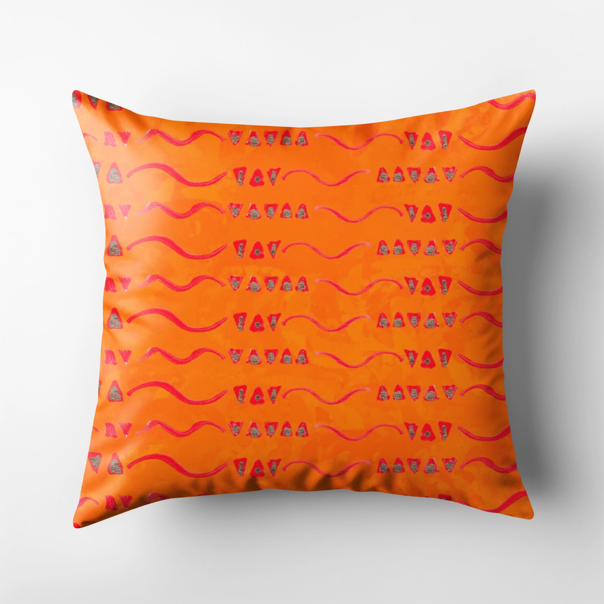 orange fall pillows