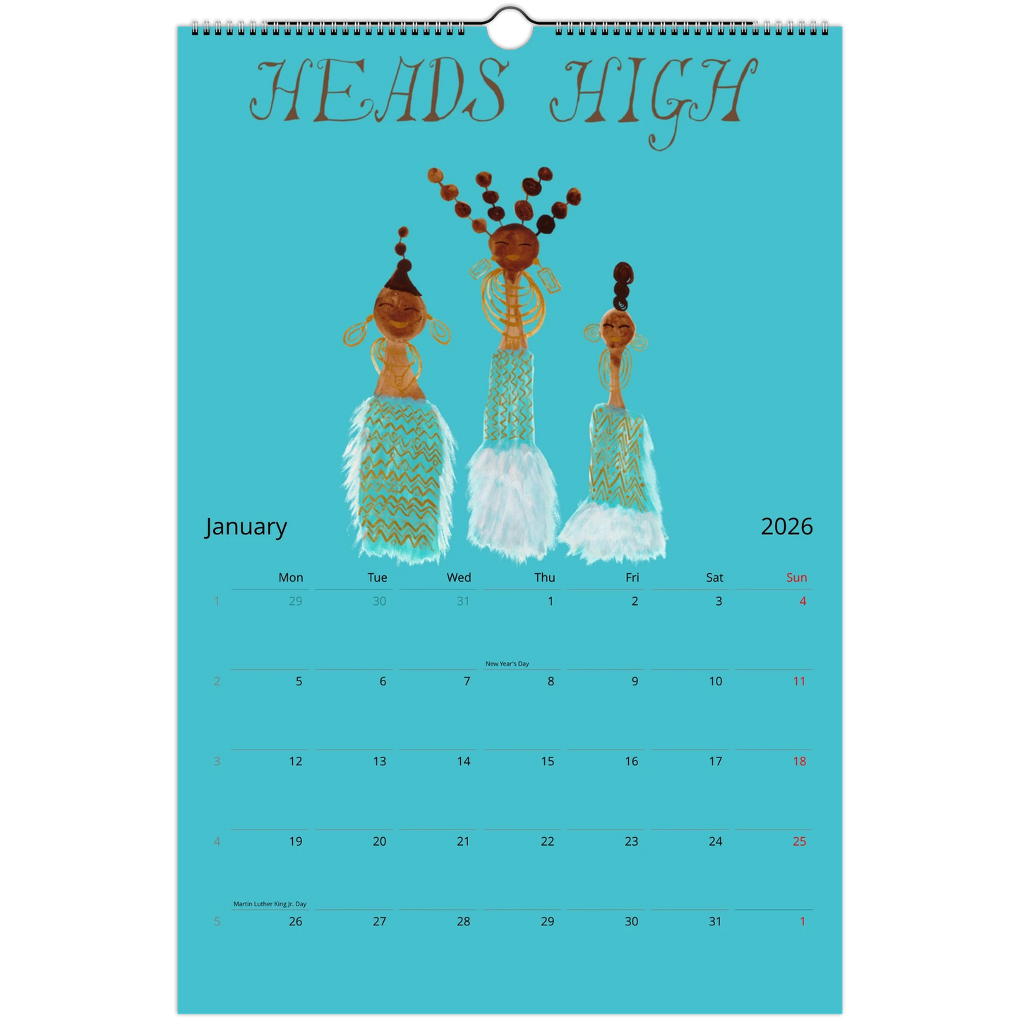 hanging wall calendar