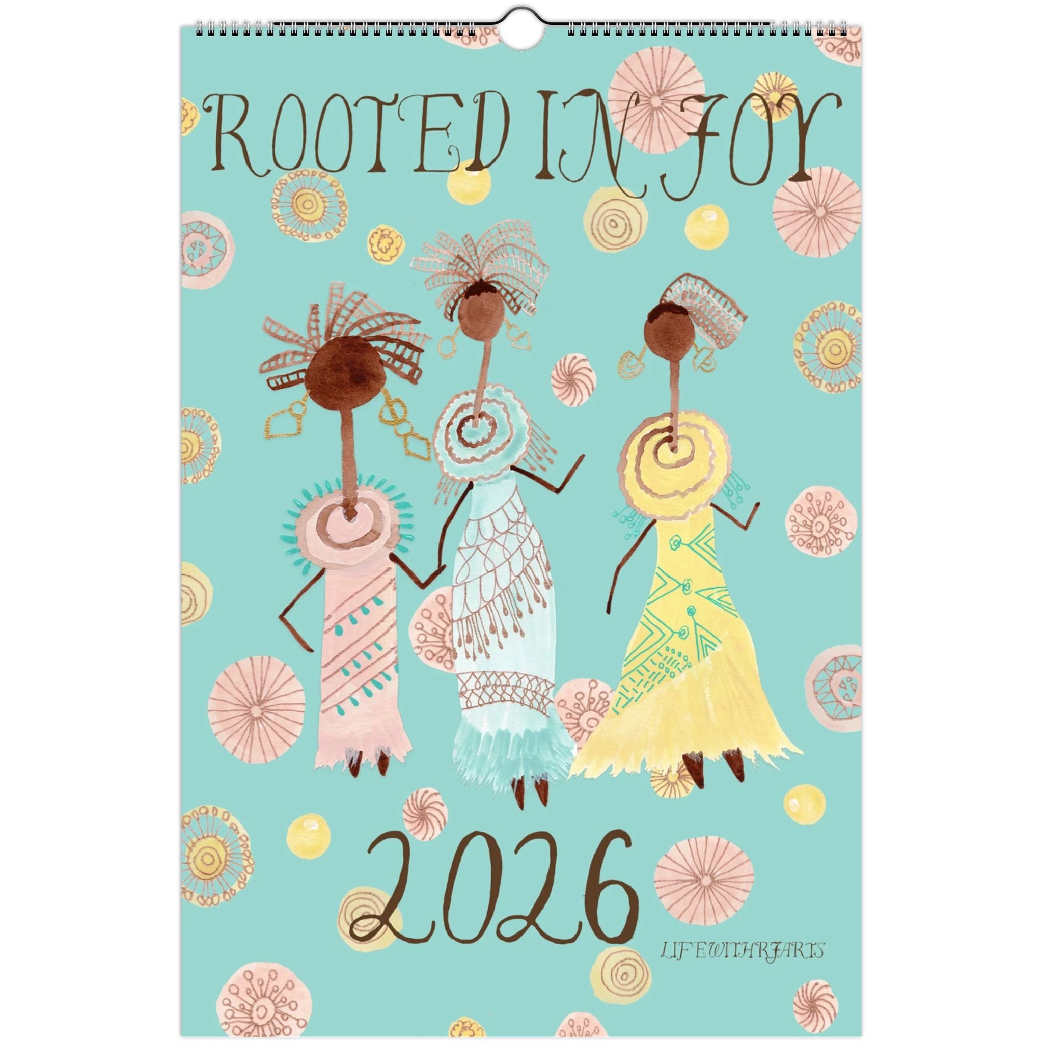 Rooted in Joy 2026 Art Wall Calendar | Hand-Painted Black Art Calendar ...