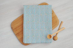 Blue & Yellow Mandala 100% Cotton Tea Towel Set of 3