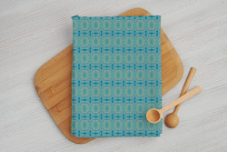 Blue & Yellow Mandala 100% Cotton Tea Towel Set of 3